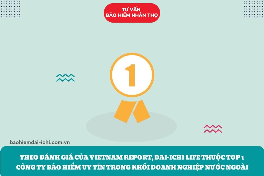 theo đánh giá cua vietnam report thì daiichi thuộc top #1 công ty bảo hiểm nhân thọ uy tín trong khối doanh nghiệp nước ngoài